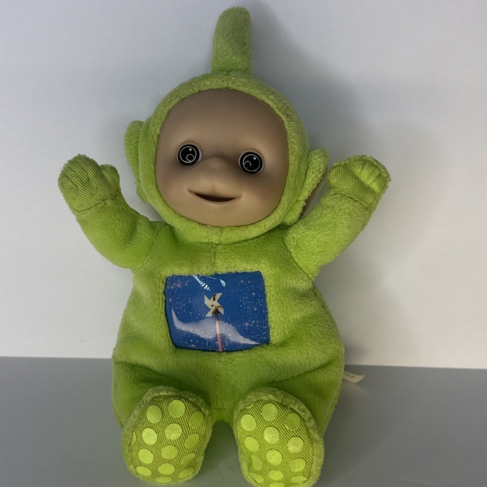 Vintage Teletubbies Plush DIPSY Green Teletubbies Plush Stuffed Animal